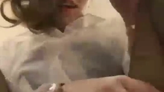 【露脸绿帽】把洋屌约到家里干女友